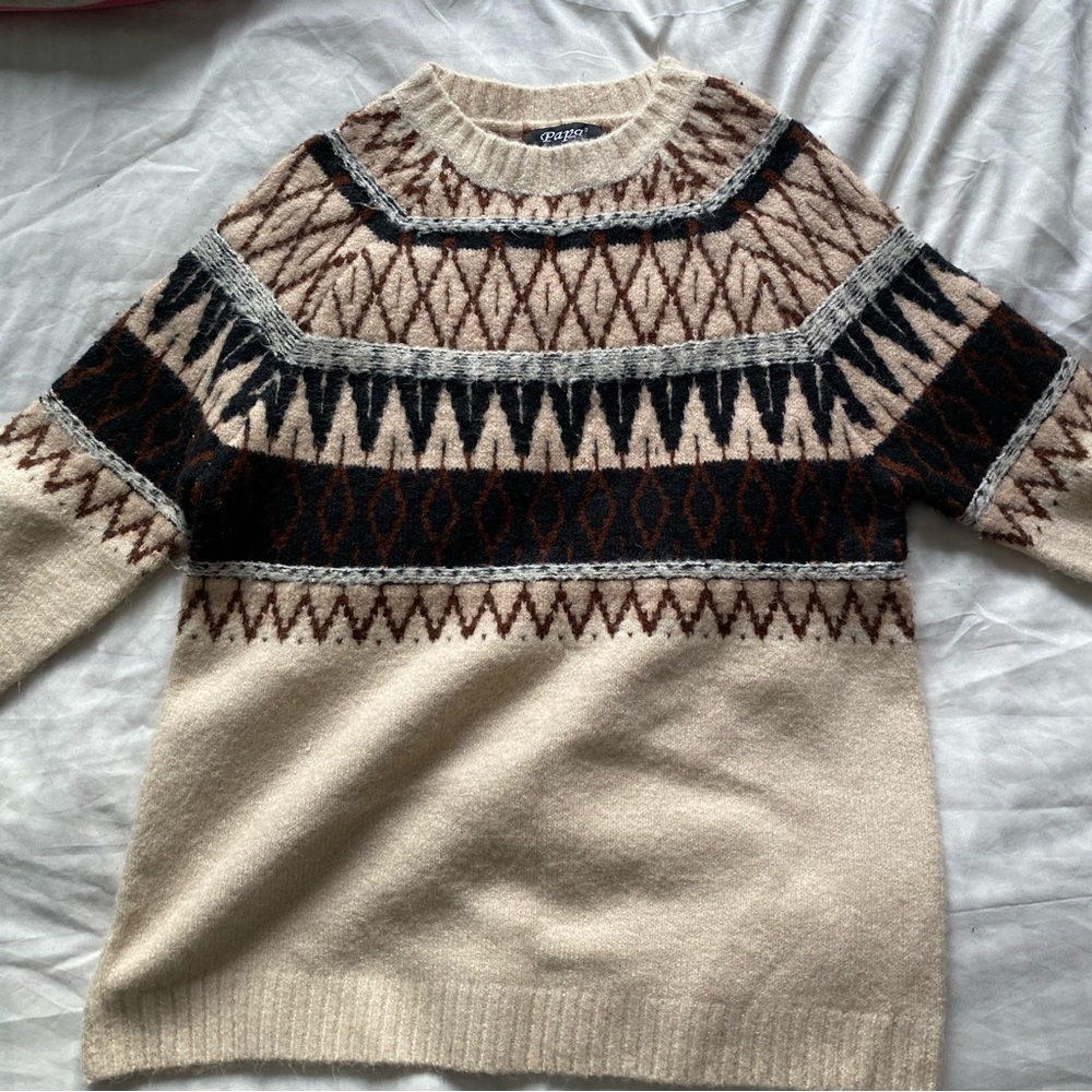 Thick boho sweater